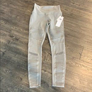 High waist washed Moto legging NEW